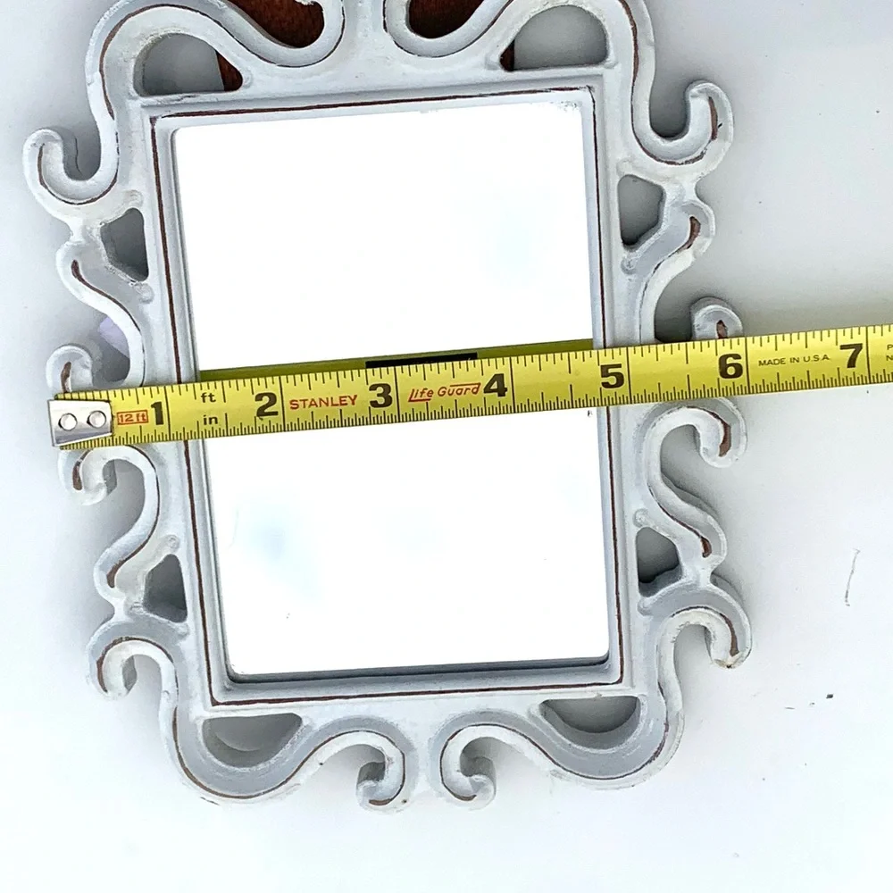 Studio Decor White Ornate Wall Mirror